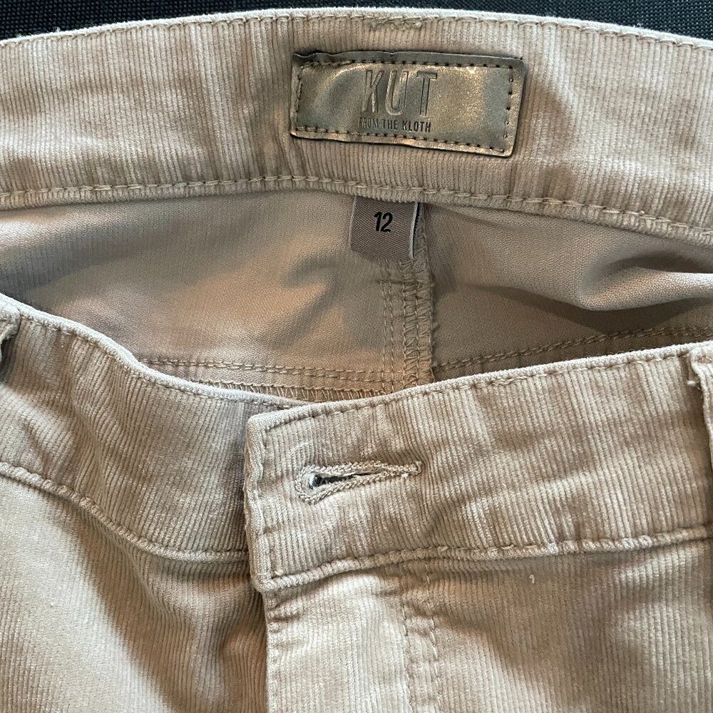 Kut From The Kloth High-waisted Beige Corduroys